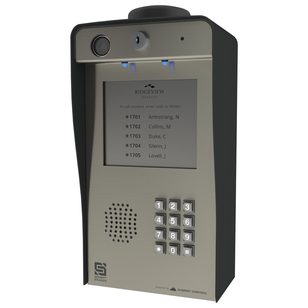 Security Brands Ascent X2 Cellular Entry System With Directory