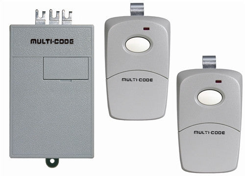 Multi-Code Two Single Button Remotes with Radio Receiver 300Mhz