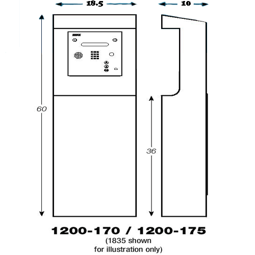 Doorking 1200-175 Kiosk Large