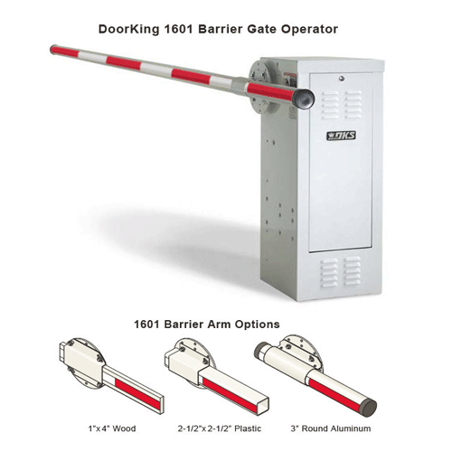 DoorKing 1601-081 Barrier Arm Opener with DC open