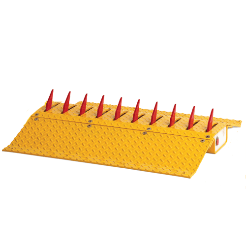 Doorking Parking Control - Doorking 1610-088 Traffic Spikes Surface Mount with 3 foot end caps