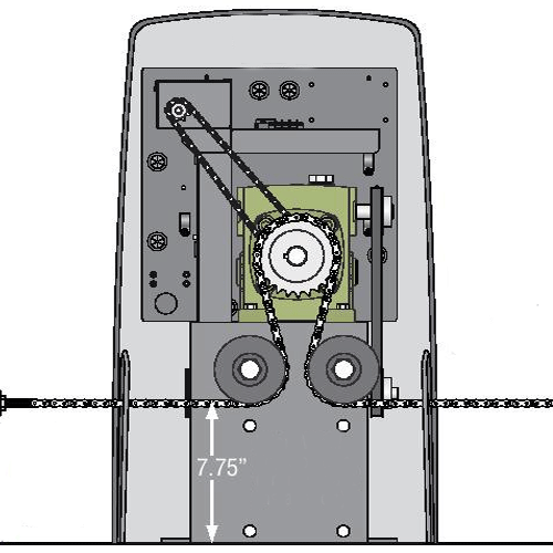 DoorKing 9000-085 Slide Gate Opener with 1hp Motor