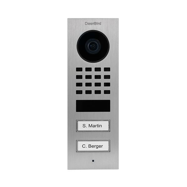 Doorbird D1102V Wifi/LAN Video Intercom System (Stainless)