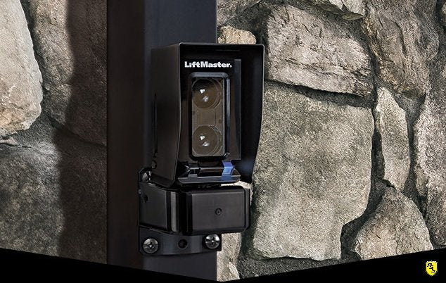 LiftMaster LMRRUL Installed on a post