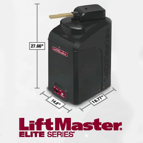 Liftmaster Gate Opener - LiftMaster CSW24U High Traffic Commercial Swing Gate Opener - Operator Length and Width 