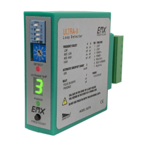 EMX Ultra II Loop Detector with Detachable 7-Pin Terminal Block