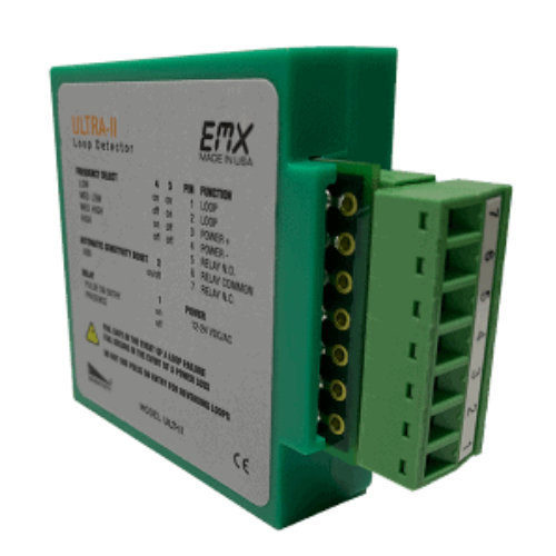 EMX Ultra II Loop Detector with Detachable 7-Pin Terminal Block