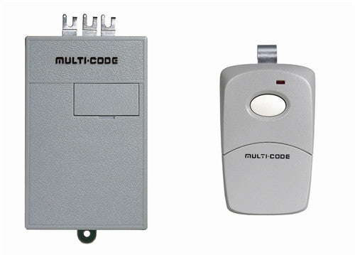 Multi-Code 1011 Single Button Remote with Radio Receiver 24V 300Mhz ...