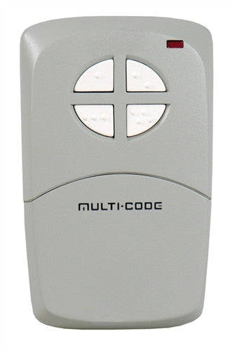 Multi-Code 414001 Four-Button Remote Control with Visor Clip 300Mhz